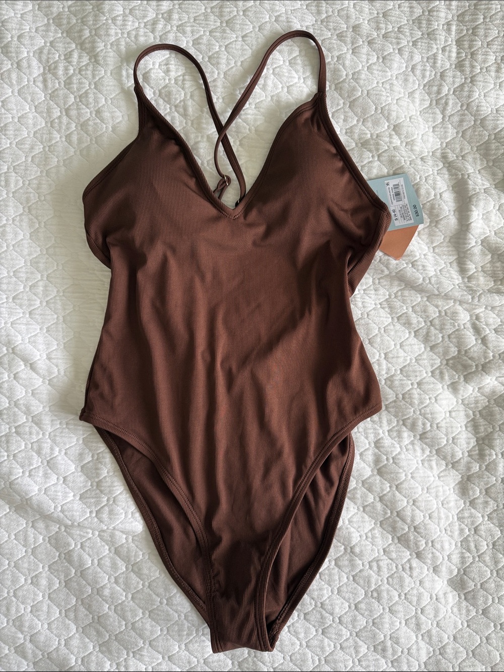 Shade & Shore Brown One-Piece Swimsuit